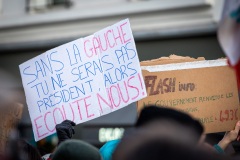 Manifestations contre la nouvelle réforme des retraites.