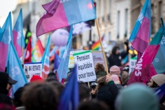 Manifestations contre la nouvelle réforme des retraites.