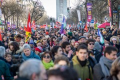 Manifestations contre la nouvelle réforme des retraites.