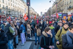 Manifestations contre la nouvelle réforme des retraites.