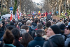 Manifestations contre la nouvelle réforme des retraites.