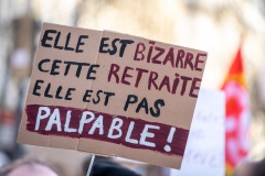 Manifestations contre la nouvelle réforme des retraites.