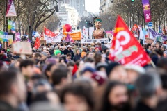 Manifestations contre la nouvelle réforme des retraites.