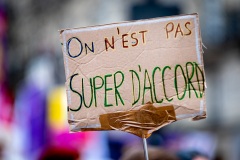 Manifestations contre la nouvelle réforme des retraites.