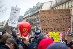 Manifestations contre la nouvelle réforme des retraites.
