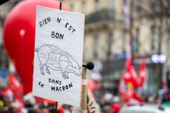 Manifestations contre la nouvelle réforme des retraites.