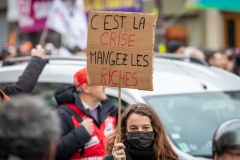 Manifestations contre la nouvelle réforme des retraites.