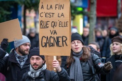 Manifestations contre la nouvelle réforme des retraites.