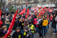 Manifestations contre la nouvelle réforme des retraites.