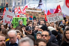 Manifestations contre la nouvelle réforme des retraites.