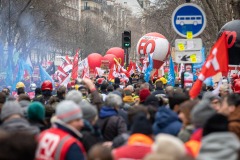 Manifestations contre la nouvelle réforme des retraites.