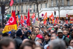 Manifestations contre la nouvelle réforme des retraites.