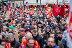 Manifestations contre la nouvelle réforme des retraites.