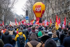 Manifestations contre la nouvelle réforme des retraites.