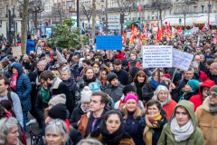 Manifestations contre la nouvelle réforme des retraites.