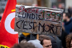 Manifestations contre la nouvelle réforme des retraites.