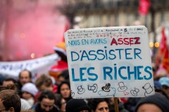 Manifestations contre la nouvelle réforme des retraites.