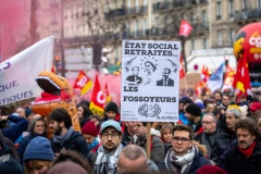 Manifestations contre la nouvelle réforme des retraites.