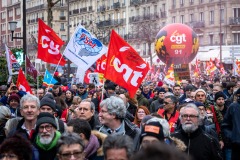 Manifestations contre la nouvelle réforme des retraites.