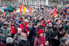 Manifestations contre la nouvelle réforme des retraites.