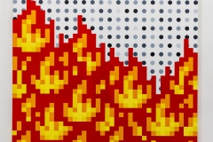 "Triple Trouble" exposition de Invader, Shepard Fairey et Damien Hirst à la Newport Street Gallery