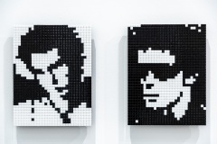 "Triple Trouble" exposition de Invader, Shepard Fairey et Damien Hirst à la Newport Street Gallery