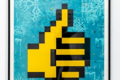 "Triple Trouble" exposition de Invader, Shepard Fairey et Damien Hirst à la Newport Street Gallery