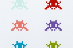 "Triple Trouble" exposition de Invader, Shepard Fairey et Damien Hirst à la Newport Street Gallery