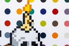 "Triple Trouble" exposition de Invader, Shepard Fairey et Damien Hirst à la Newport Street Gallery