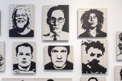 "Triple Trouble" exposition de Invader, Shepard Fairey et Damien Hirst à la Newport Street Gallery