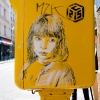 Pochoirs de C215 sur les murs de Paris