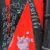 Pochoirs de C215 sur les murs de Paris