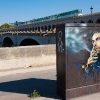 Pochoirs de C215 sur les murs de Paris