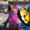 Pochoirs de C215 sur les murs de Paris