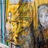 Pochoirs et affiches de C215 sur les murs de Vitry