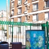 Pochoirs et affiches de C215 sur les murs de Vitry