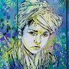 Pochoirs et affiches de C215 sur les murs de Vitry