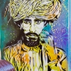 Pochoirs et affiches de C215 sur les murs de Vitry