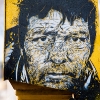 Pochoirs et affiches de C215 sur les murs de Paris