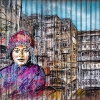 Pochoirs et affiches de C215 sur les murs de Paris