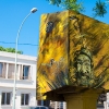 Pochoirs et affiches de C215 sur les murs de Vitry