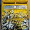 Pochoirs et affiches de C215 sur les murs de Vitry