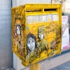 Pochoirs et affiches de C215 sur les murs de Vitry (Paris)