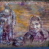 Pochoirs et affiches de C215 sur les murs de Vitry (Paris)