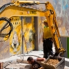 Pochoirs et affiches de C215 sur les murs de Vitry