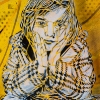 Pochoirs et affiches de C215 sur les murs de Vitry