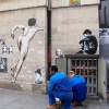 Grafs, pochoirs et affiches sur les murs de Paris