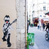 Grafs, pochoirs et affiches sur les murs de Paris