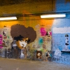 Cans Festival à Londres...Festival de pochoirs sous la gare de Waterloo tout le long de Leake Street... Un bonheur.