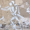 Mesnager et son bonhomme blanc sur les murs de Paris